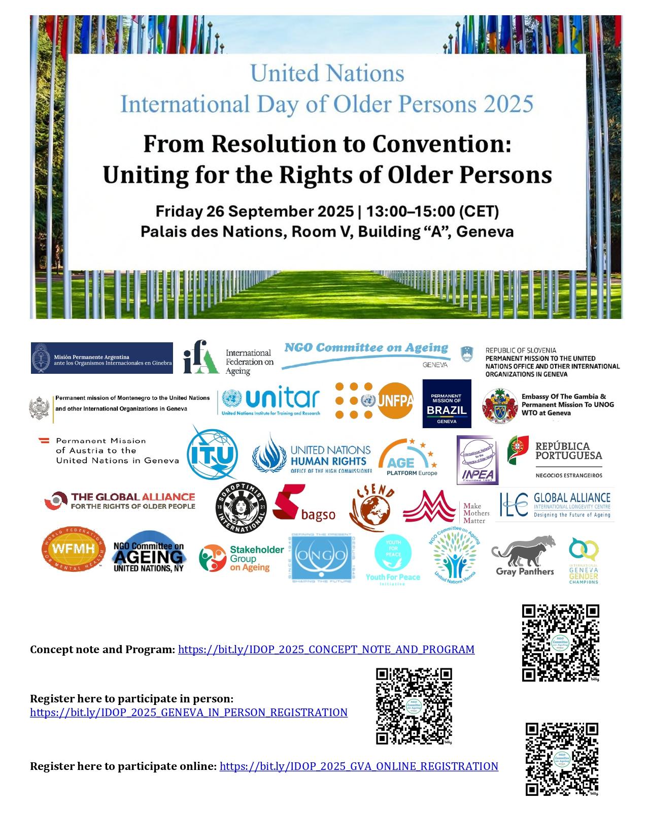 From resolution to convention: Uniting for the Rights of Older Persons ...